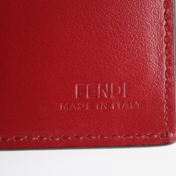 2118083002204 9 Fendi Fs Leather Wallet Red