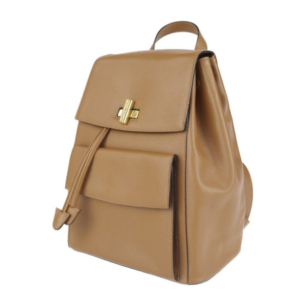 2118083002218 2 Celine Leather Rucksack Camel