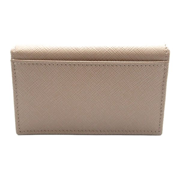 2118300045916 2 Prada Business Card Holder in Saffiano Leather Beige