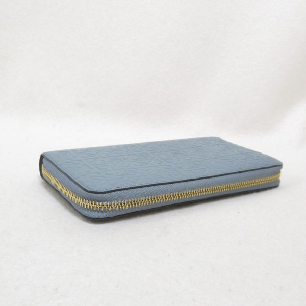 2118400117155 4 Loewe Round Long Wallet Round Long Wallet Leather Series Blue