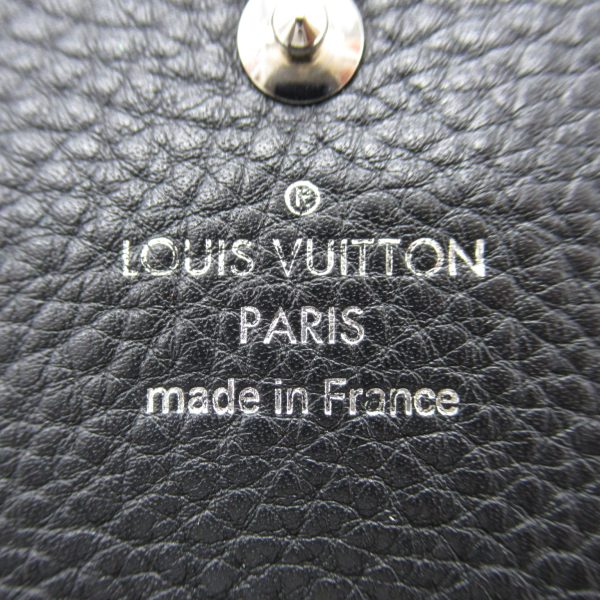 2118400126799 6 Louis Vuitton Portefeuille Iris Round Wallet Black