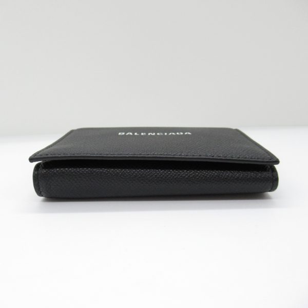 2118400126898 4 Balenciaga Trifold Wallet Leather Black