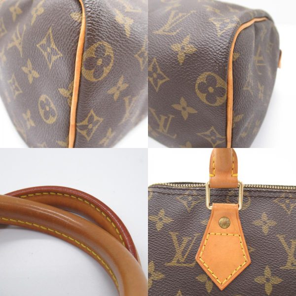 2118400128953 9c Louis Vuitton Speedy 25 Handbag Canvas Brown