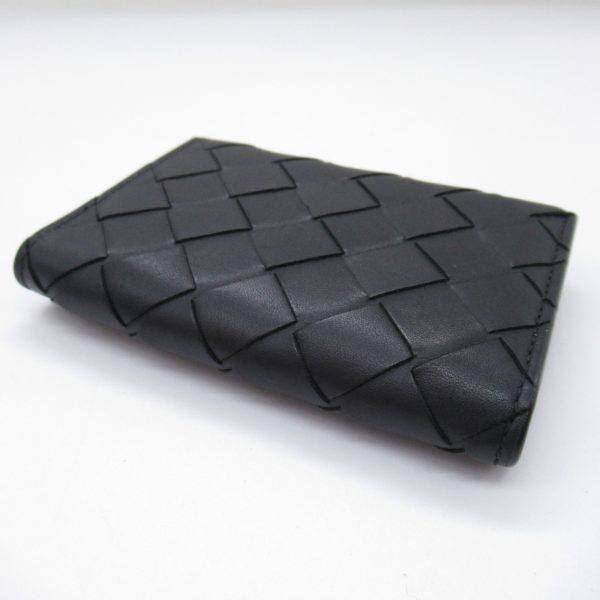 2118400131670 5 Bottega Veneta Intrecciato 6 Row Key Case Calf Cowhide Black