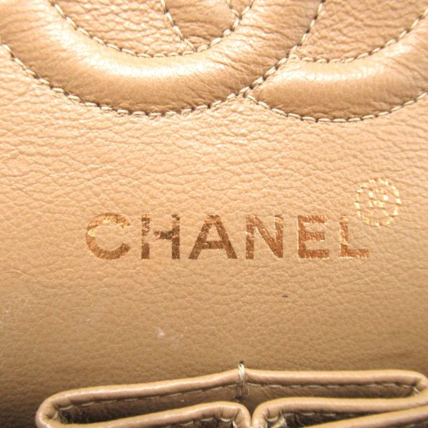 2118700060991 3 Chanel Matelasse Double Flap Shoulder Bag Beige