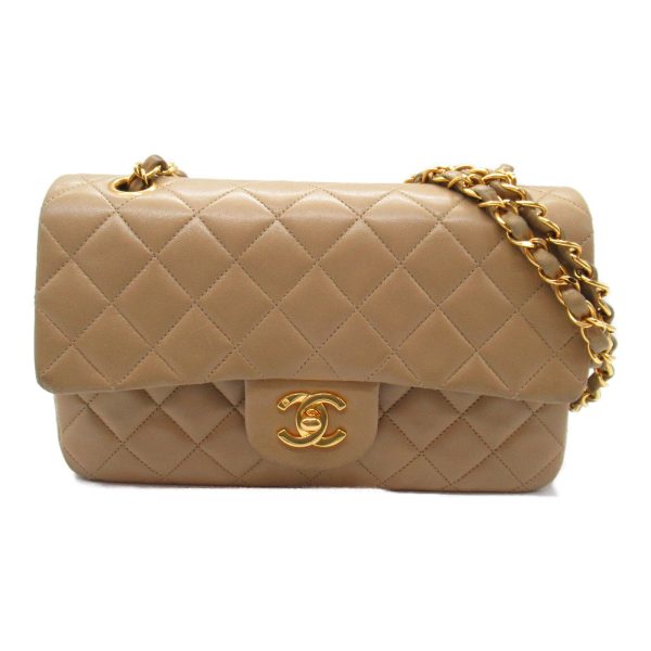 2118700060991 6 Chanel Matelasse Double Flap Shoulder Bag Beige