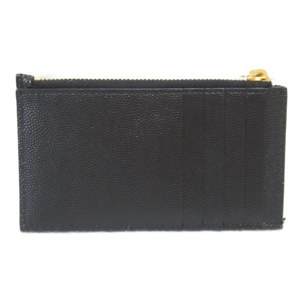 2118800090546 3 Yves Saint Laurent Coin Purse in Leather Black