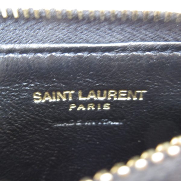 2118800090546 7 Yves Saint Laurent Coin Purse in Leather Black