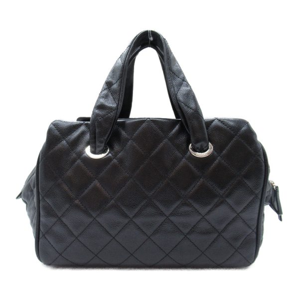 2118800094544 5 Chanel Boston Bag Caviar Skin Grained Calf Black Series