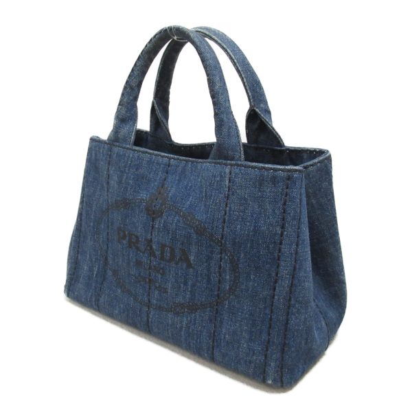 2118800095107 4 Prada Kanapa Tote Bag in Denim Blue Series Blue