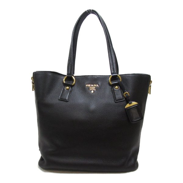 2118800096593 2 Prada Tote Bag in Leather Black