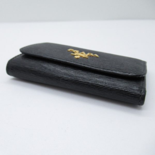 2118800096661 4 Prada 6 Series Key Case in Saffiano Leather Black