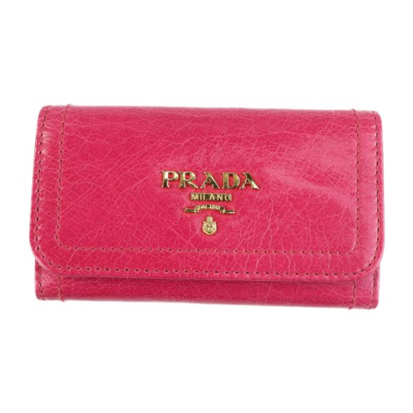 2119043008386 1 Prada Leather Key Case Peonia