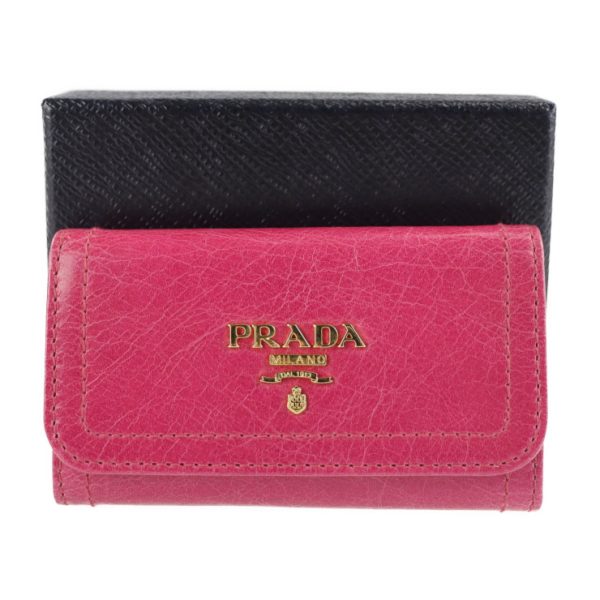 2119043008386 6 Prada Leather Key Case Peonia