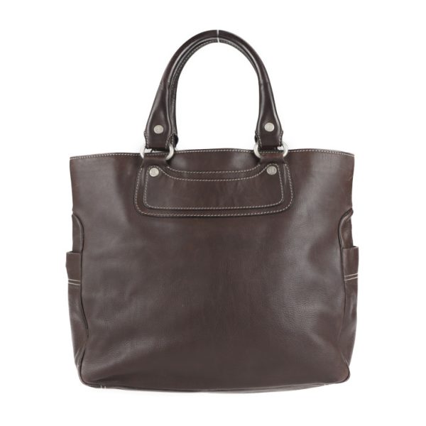 2119053007326 1 Celine Boogie Bag Leather Tote Bag Dark Brown