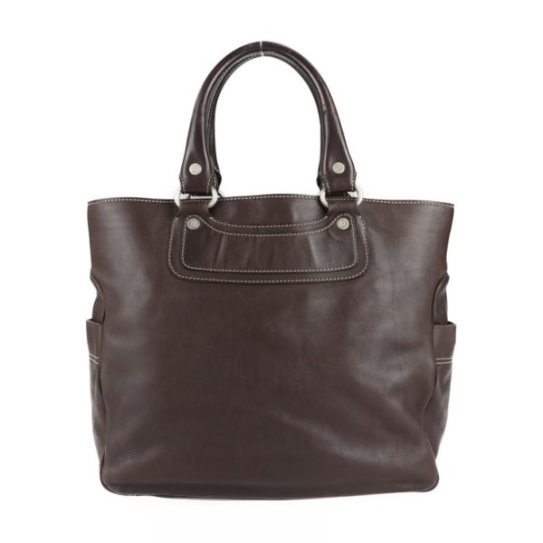 2119053007326 3 Celine Boogie Bag Leather Tote Bag Dark Brown