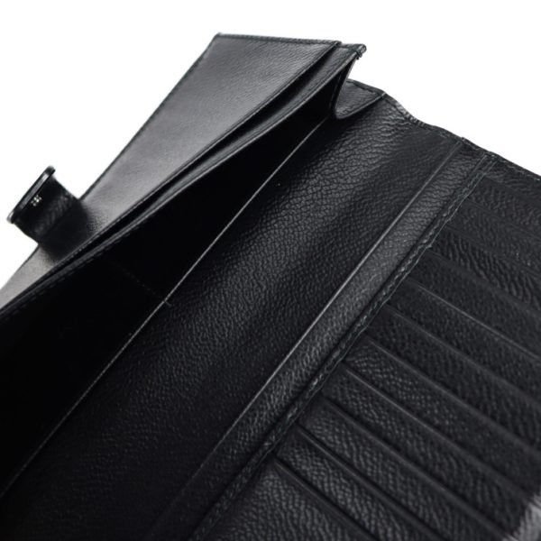 2119053007346 4 Prada Leather Long Wallet Black