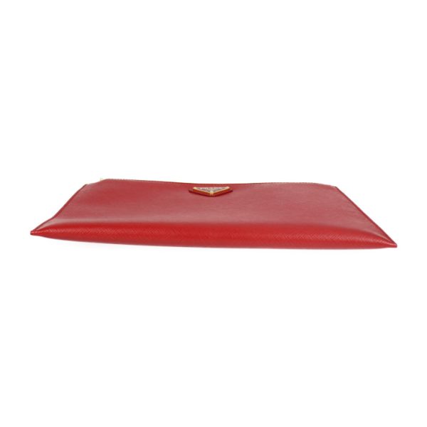 2119083007237 3 Prada Saffiano Leather Clutch Bag Red