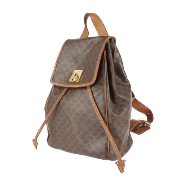 2119083007266 2 Celine Macadam PVC Leather Backpack Brown