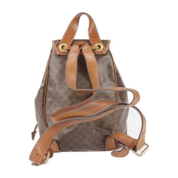 2119083007266 3 Celine Macadam PVC Leather Backpack Brown