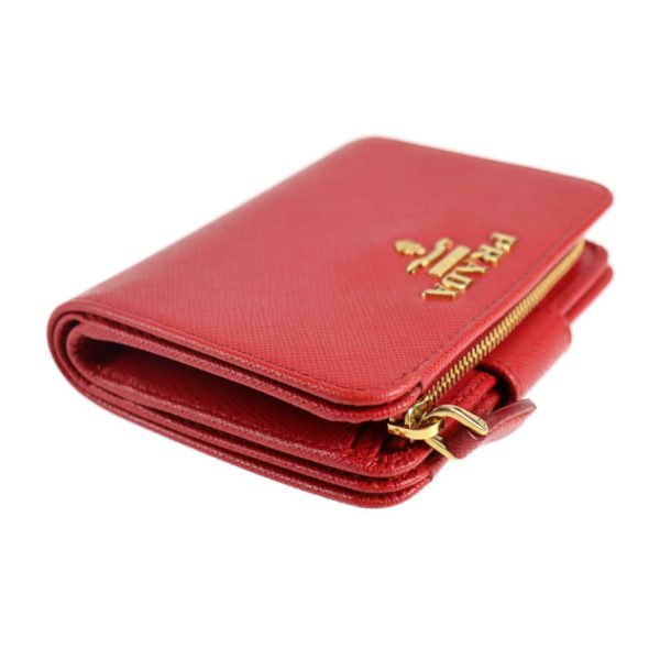 2119093008320 4 Prada Saffiano Leather Bifold Wallet Red