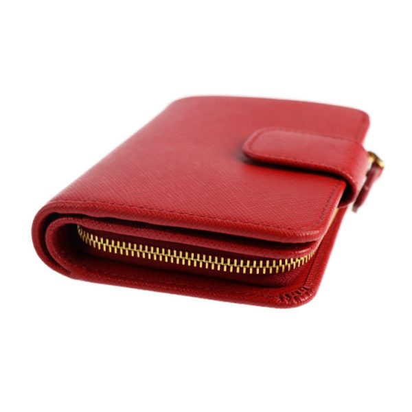 2119093008320 5 Prada Saffiano Leather Bifold Wallet Red