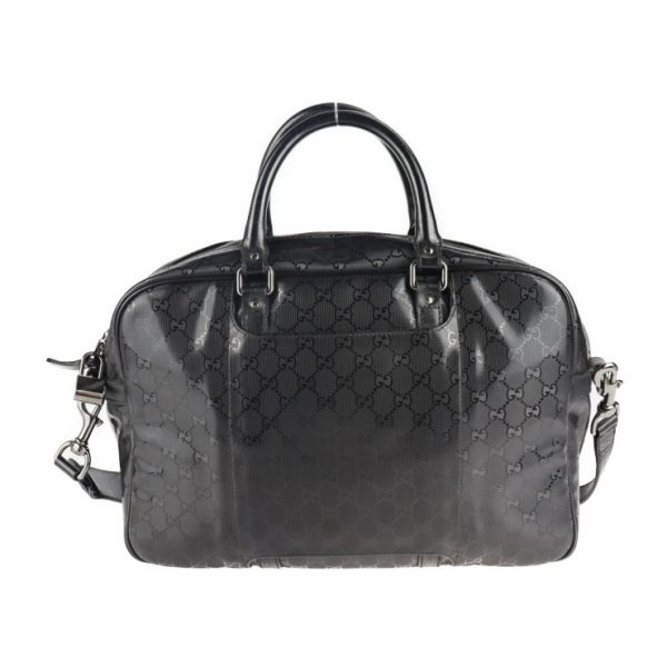 2119093008335 3 GUCCI GG Implement Boston Bag PVC Coated Canvas Black