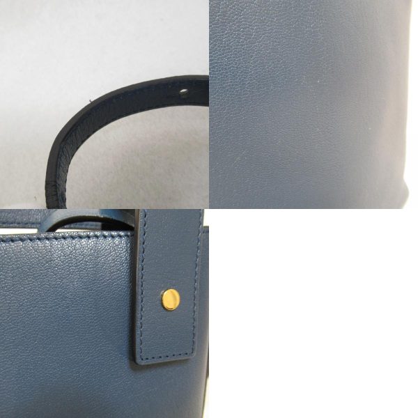 2119900003634 8c Loewe Shoulder Bag Shoulder Bag Leather Goatskin Blue