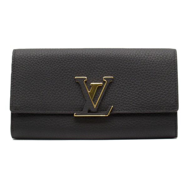 2119900008189 1 Louis Vuitton Capucines Bifold Long Wallet Black