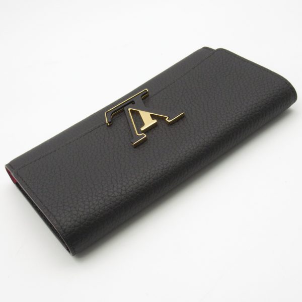 2119900008189 4 Louis Vuitton Capucines Bifold Long Wallet Black