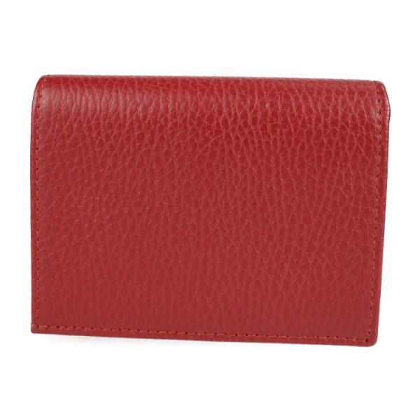 2120103002222 3 GUCCI GG Marmont Bifold Wallet Leather Red