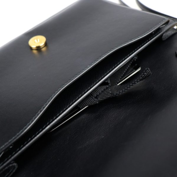 2120123008219 7 Prada City Calf Leather Shoulder Bag Black