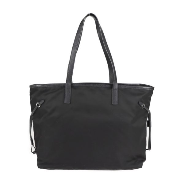 2121033008433 3 Prada Nylon Leather Tote Bag Black