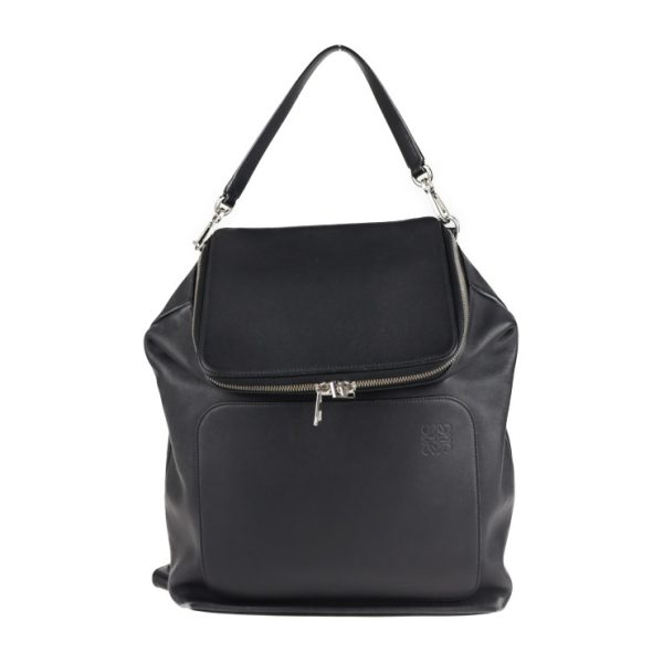 2121033008446 1 Loewe Goya Leather Backpack Black