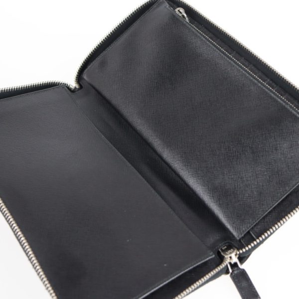 2121033008456 5 Prada Saffiano Leather Wallet Black