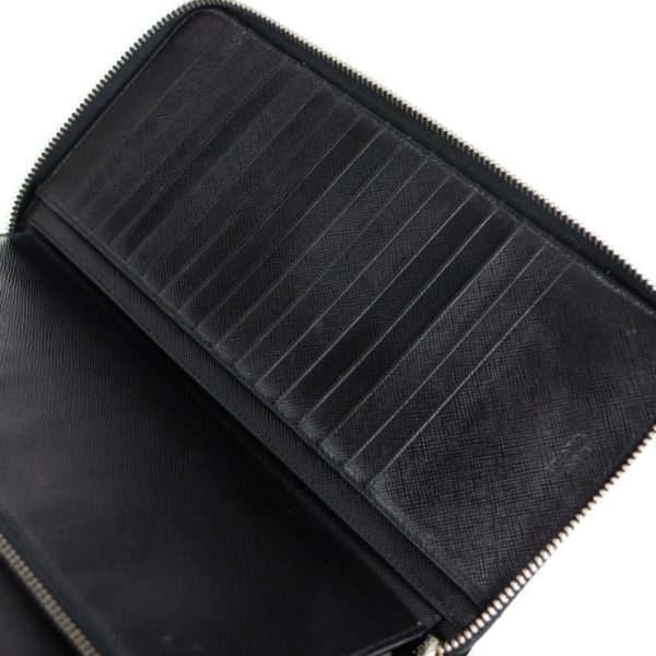 2121033008456 6 Prada Saffiano Leather Wallet Black