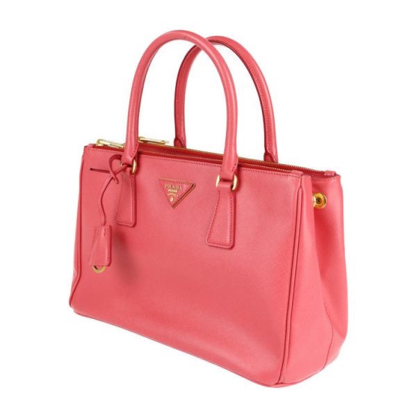 2121033008466 2 Prada Saffiano Leather Galleria Handbag Fragola