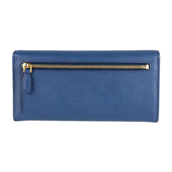 2121033008479 3 Prada Leather Long Wallet Blue