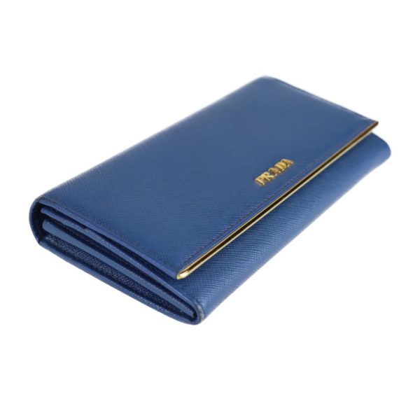 2121033008479 4 Prada Leather Long Wallet Blue