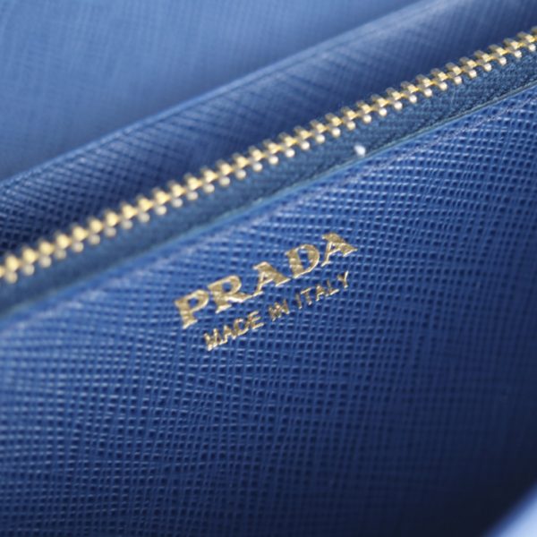 2121033008479 7 Prada Leather Long Wallet Blue