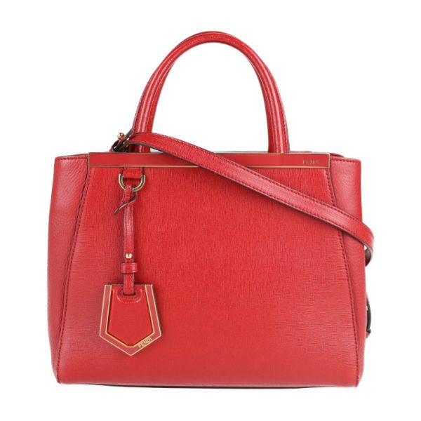 2121033008512 1 Fendi Petit Toujours Leather Handbag Red