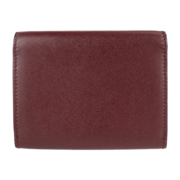 2121113008303 3 Fendi Visaway Leather Card Case Bordeaux