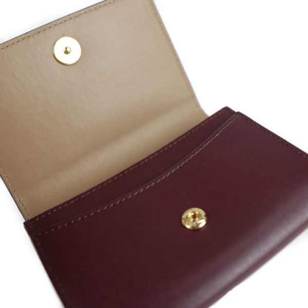 2121113008303 4 Fendi Visaway Leather Card Case Bordeaux