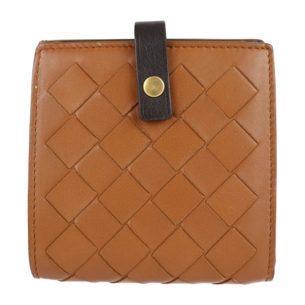 2121113008306 1 Bottega Veneta Intrecciato Leather Wallet Brown