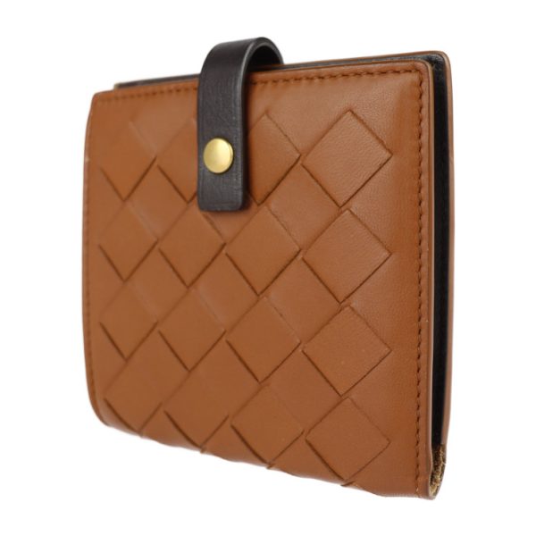 2121113008306 2 Bottega Veneta Intrecciato Leather Wallet Brown