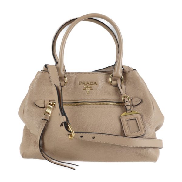 2122043007439 1 Prada Leather Handbag Cammeo