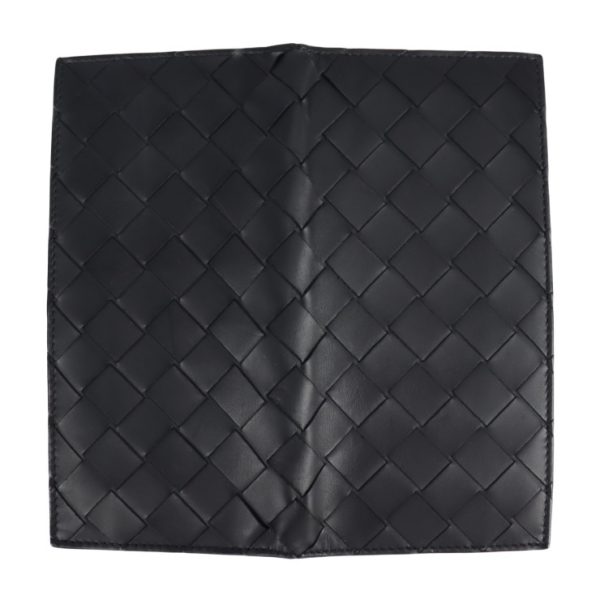 2122073007303 4 Bottega Veneta Intrecciato Leather Bifold Wallet Black