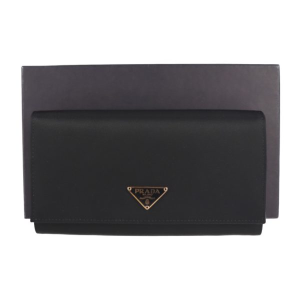 2122073007315 9 Prada Nylon Long Wallet Black