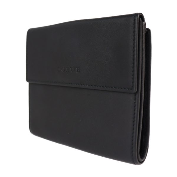 2122073007319 2 Loewe Leather Bifold Wallet Black