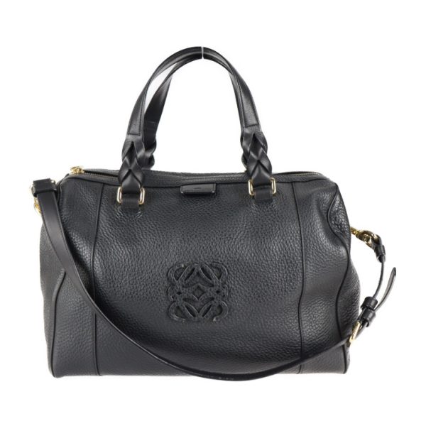 2123083008305 1 Loewe Fusta Leather Handbag Black